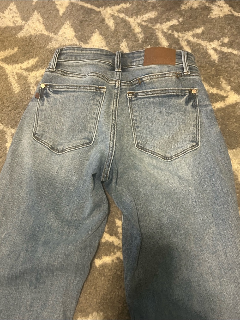 Judy Blue Light Blue Straight Leg Jeans - Picture 4 of 5